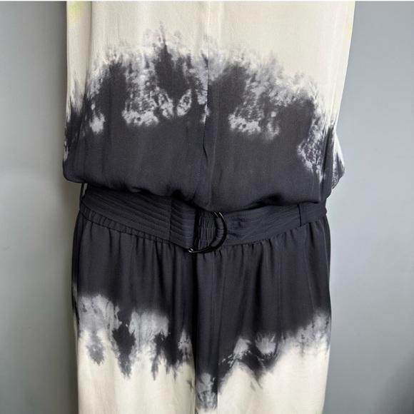 A.L.C Tallulah Tie-Dye Sleeveless Silk Midi Dress Belted Racerback Size 14 - Picture 7 of 11